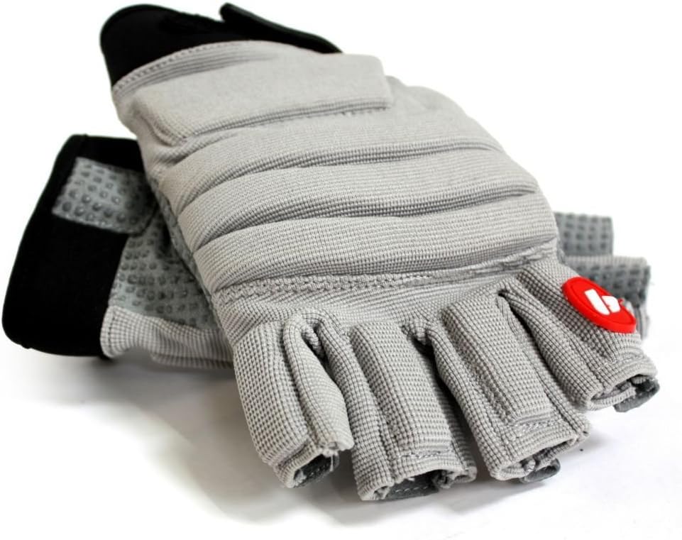 grey football gloves