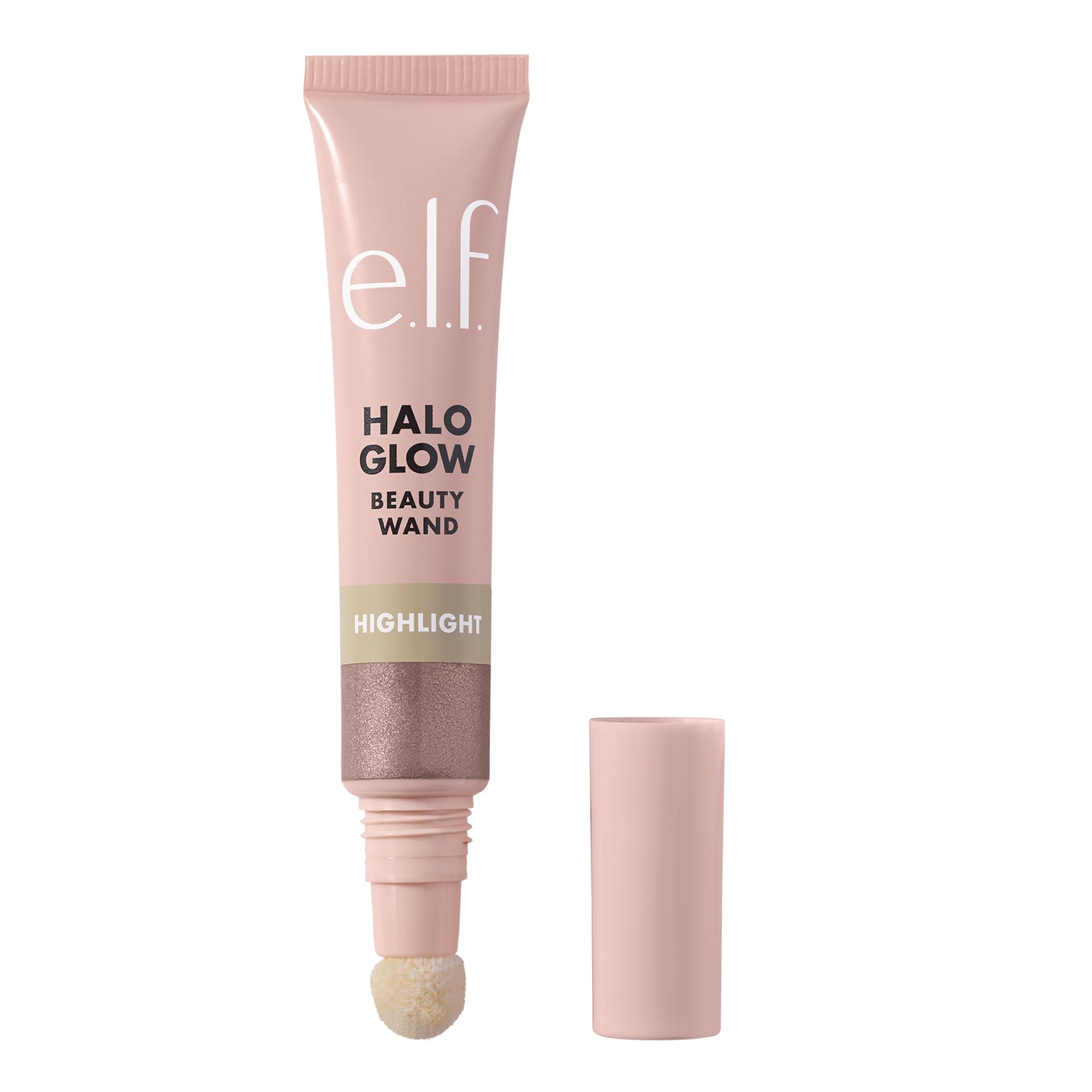 Photo 1 of e.l.f. Halo Glow Highlight Beauty Wand, Liquid Highlighter Wand For Luminous, Glowing Skin, Buildable Formula, Vegan & Cruelty-free, Rose Quartz