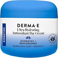 Derma E Ultra Hydrating Antioxidant Day Cream – Face Moisturizer with Hyaluronic Acid, Squalane, and Ceramides to Smooth and 