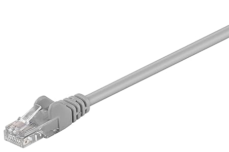 Patchkabel 50m grau, CAT5e Ethernet LAN Gigabit Netzwerkkabel Patch Kabel