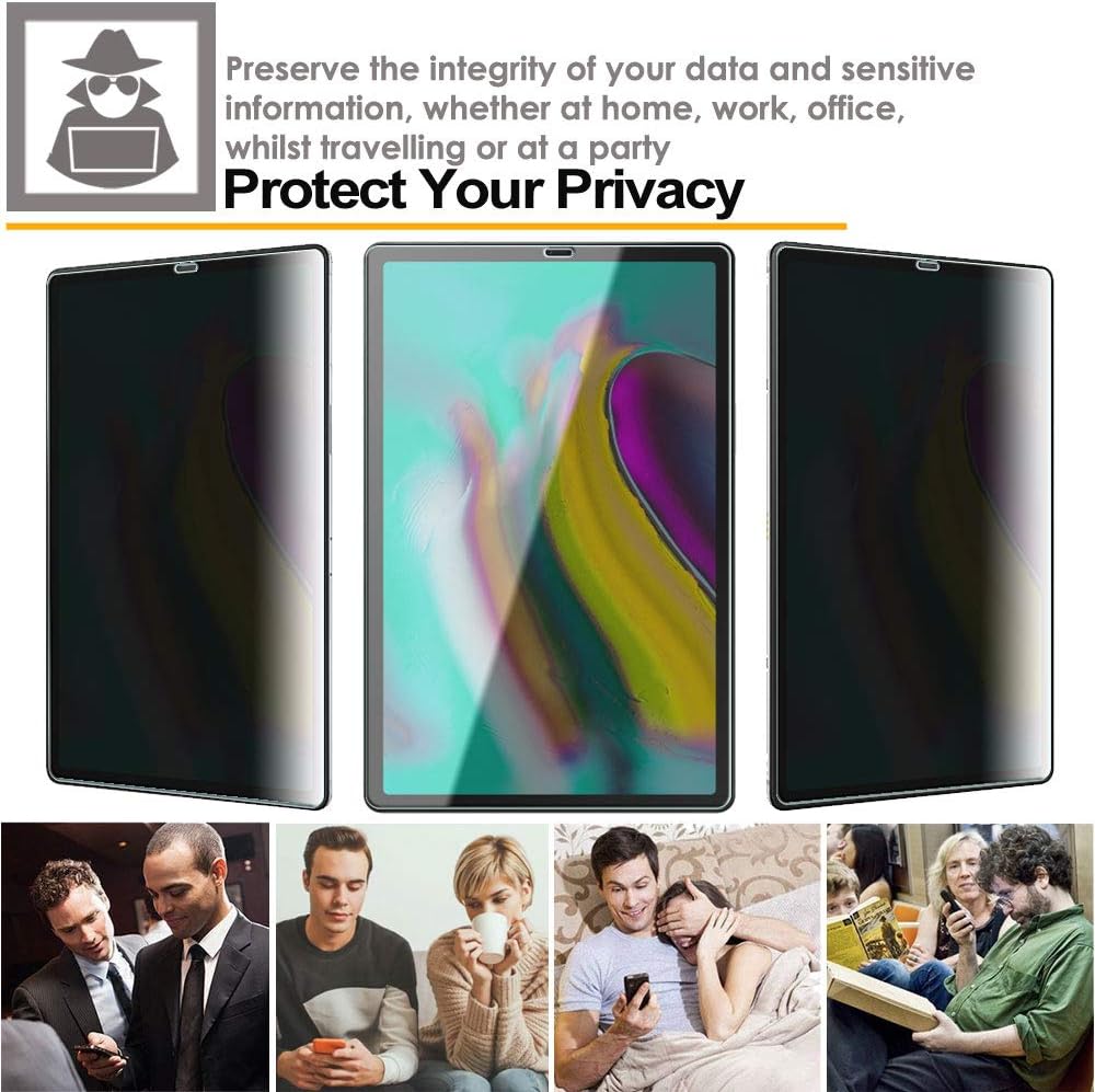 TECHGEAR Anti Spy Screen Protector Compatible for Samsung Galaxy Tab S5e 10.5" (SM-T720 / SM-T725 Series) - Image 5