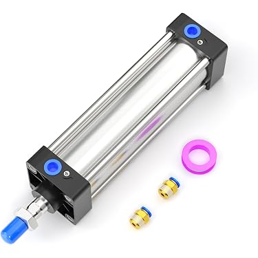 M+S ETSCJ80x200-100 – Verstellbarer Pneumatikzylinder, 100 Mm Hub, Luftzylinder