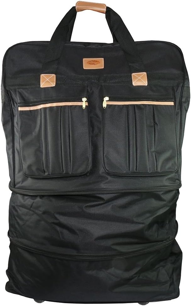 Expandable / Foldable Wheeled Travel Bag, Rolling Duffel Spinner Upright Luggage (24")