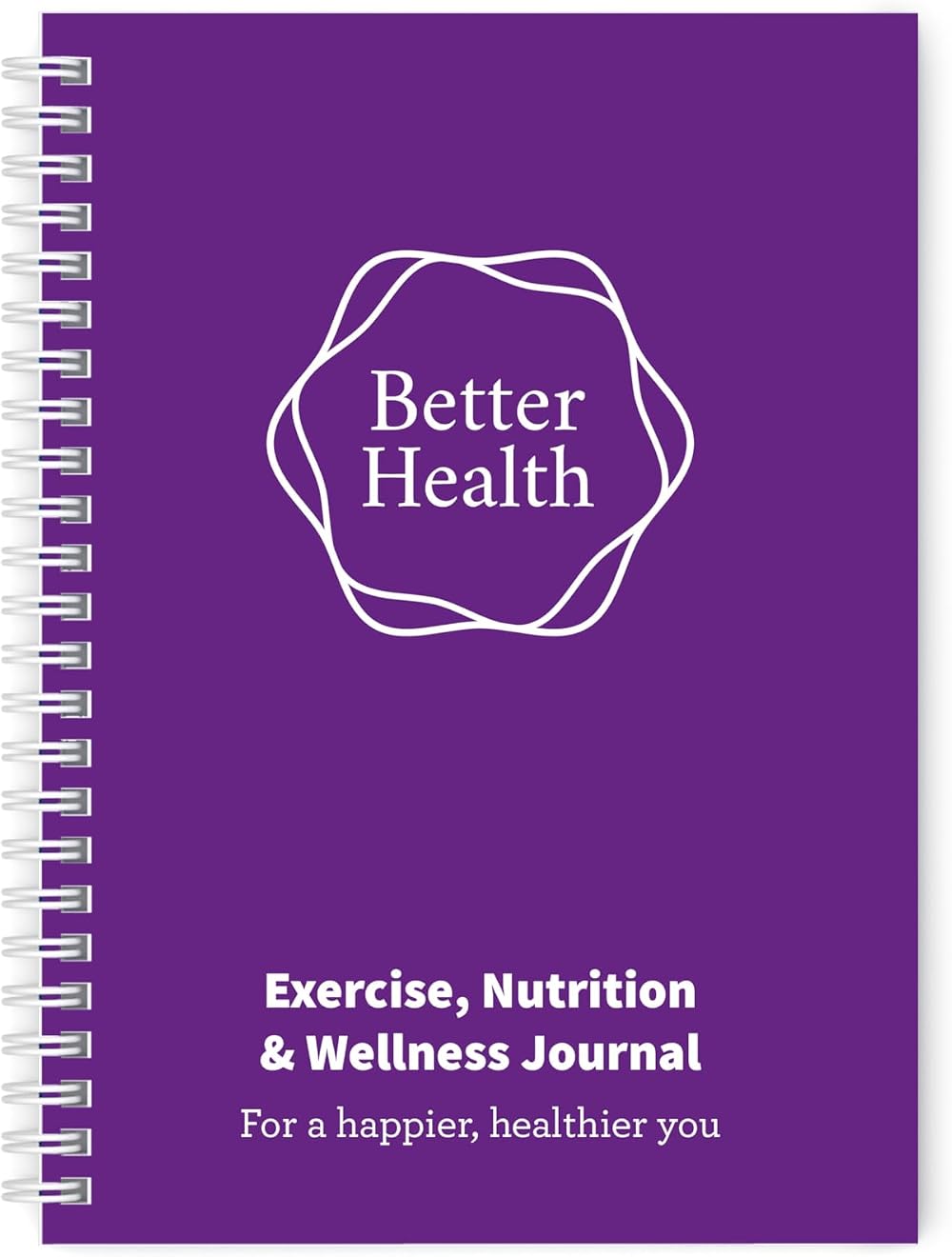 Lifestyle Planners Better Health Journal A5 104 undated pages Purple