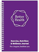 Lifestyle Planners Better Health Journal A5 104 undated pages Purple
