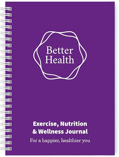 Lifestyle Planners Better Health Journal A5 104 undated pages Purple
