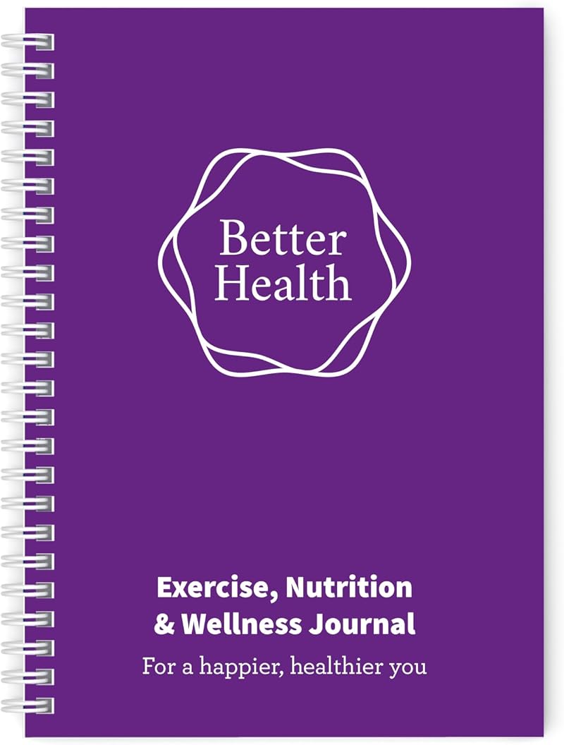 Lifestyle Planners Better Health Journal A5 104 undated pages Purple