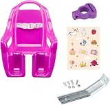 AVASTA Doll Bike Seat for Girls Bicycle with DIY Unicorn Decals Purple view 3