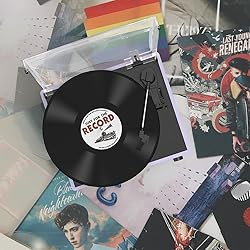WOCKODER Turntable Vinyl Record Players New Sleek