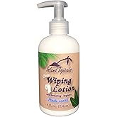 Island Topicals Wiping Lotion | Experience Clean With Less Toilet Paper | 8 Fl Oz Bottle (Fresh Scent)