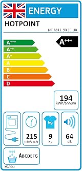 Hotpoint 9kg Freestanding Heat Pump Tumble Dryer White view 3