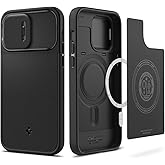 Spigen Optik Armor MagFit Designed for iPhone 14 Pro Max Case (2022) [Military-Grade Protection] Compatible with MagSafe - Black