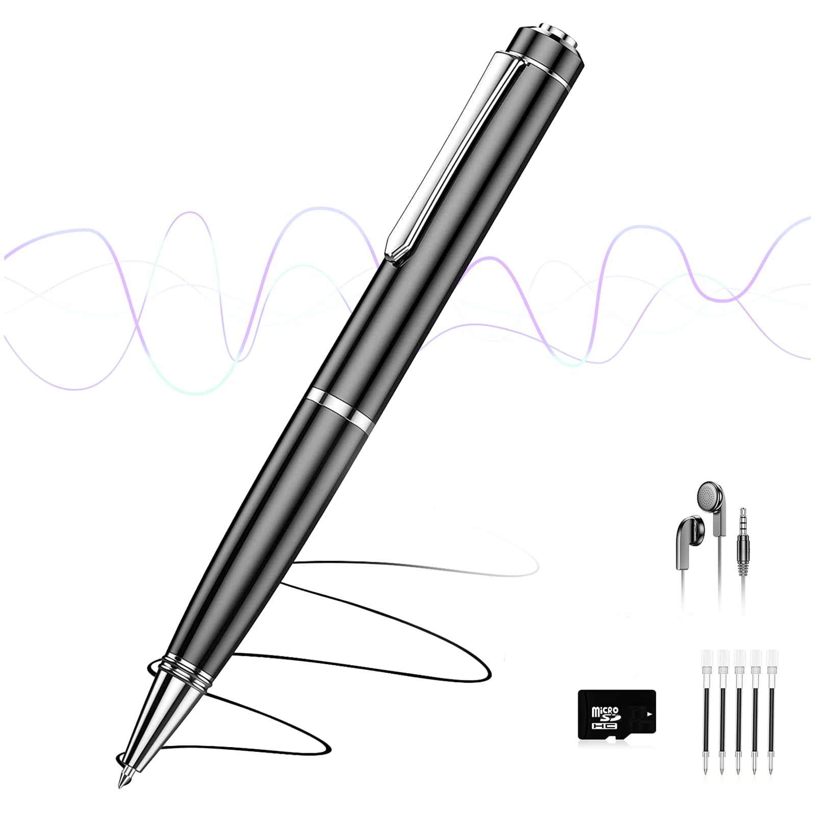 Photo 1 of 72GB Digital Voice Recorder, Audio Recorder with 25H Battery Life, Playback & Voice Activation Recording Device, Voice Activated Recorder with AI Noise Reduction for Lectures/Meetings/Interviews