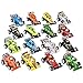 Prextex 16 pack Kids Racing Car Pull Back and Go Vehicles Great Easter Eggs Fillers or Stocking Stuffers and Toys for Boys Best Pull Back Racing Cars for Toddlers