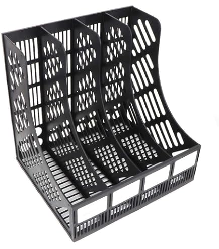 Organizzatore Riviste Whitmor - Set Di 5 Contenitori Colorati In Resina - Foto 7