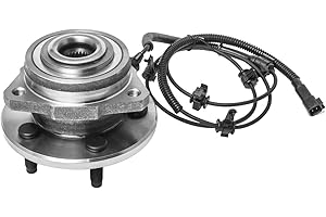 Front Left Wheel Hub and Bearing Assembly Driver Side Compatible with 2002-2007 Jeep Liberty (4-Wheel ABS Only) AUQDD 513176 [5 Lug Hub, W/ABS]