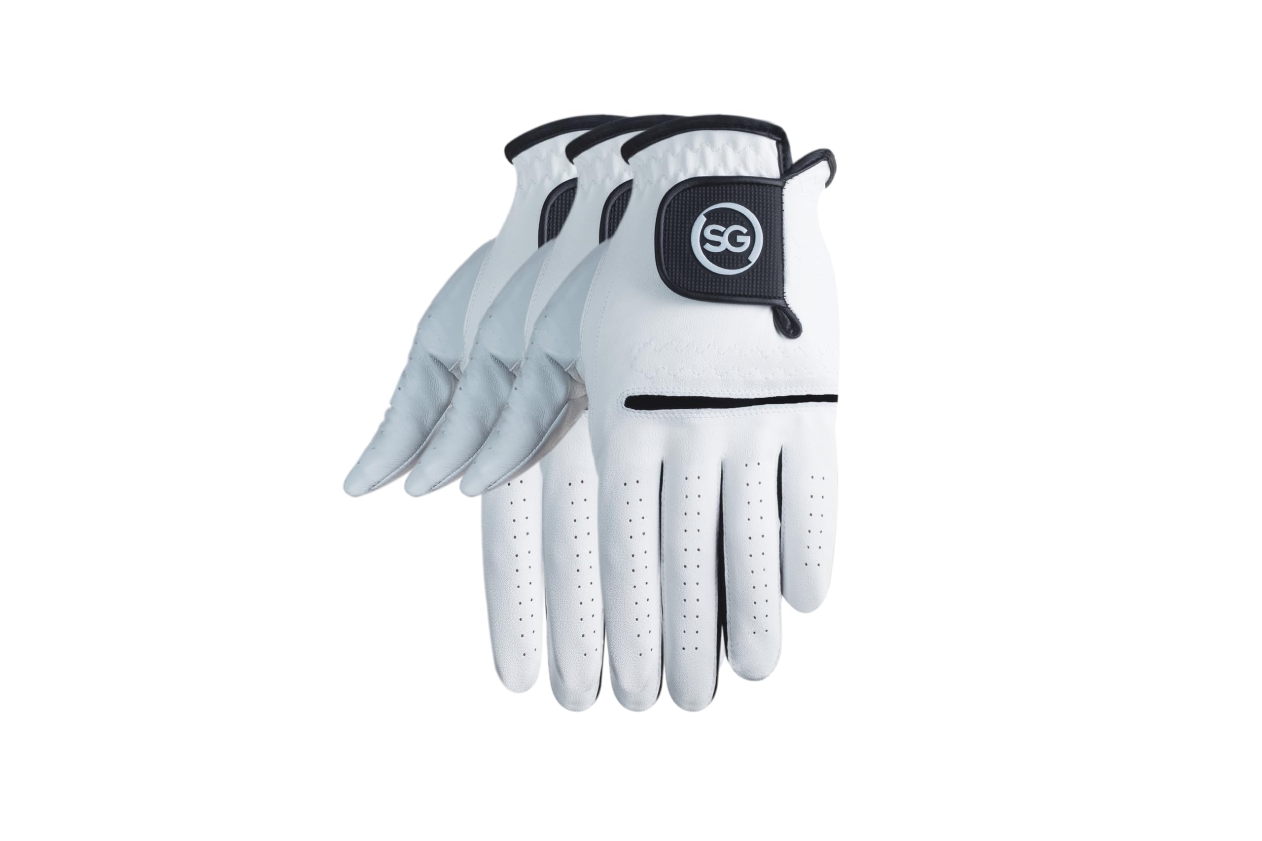 H-Cube All-Weather Microfiber Golf Gloves Men Right Handed Golfer Medium Large Pack of 3 — image 1