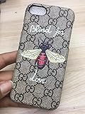iPhone 7 Plus iphone8 plus Bankertedb (Fast US Deliver Guarantee Fulfilled by Amazon) GU Fashion Graphic Style PU Leather Case Cover for Apple iPhone 7Plus iphone 8 plus (Love Bee)