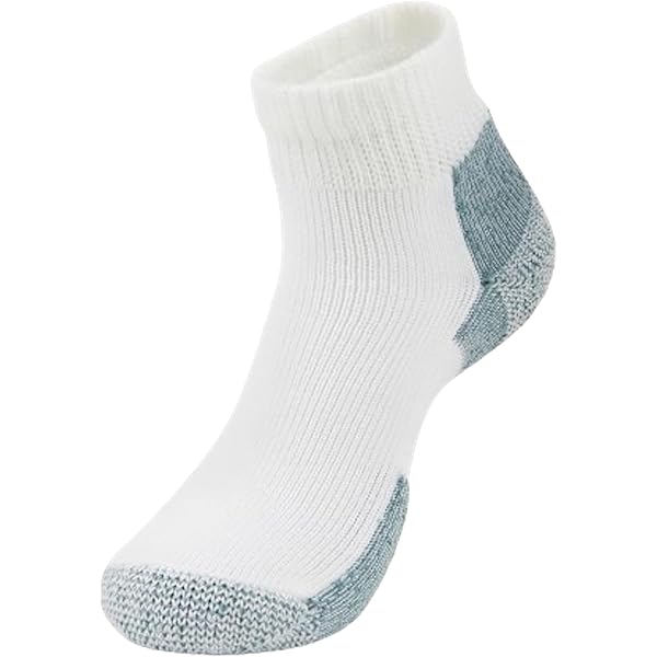 Thorlos Unisex Running Mini-Crew 3-Pair Pack White/Navy Socks LG