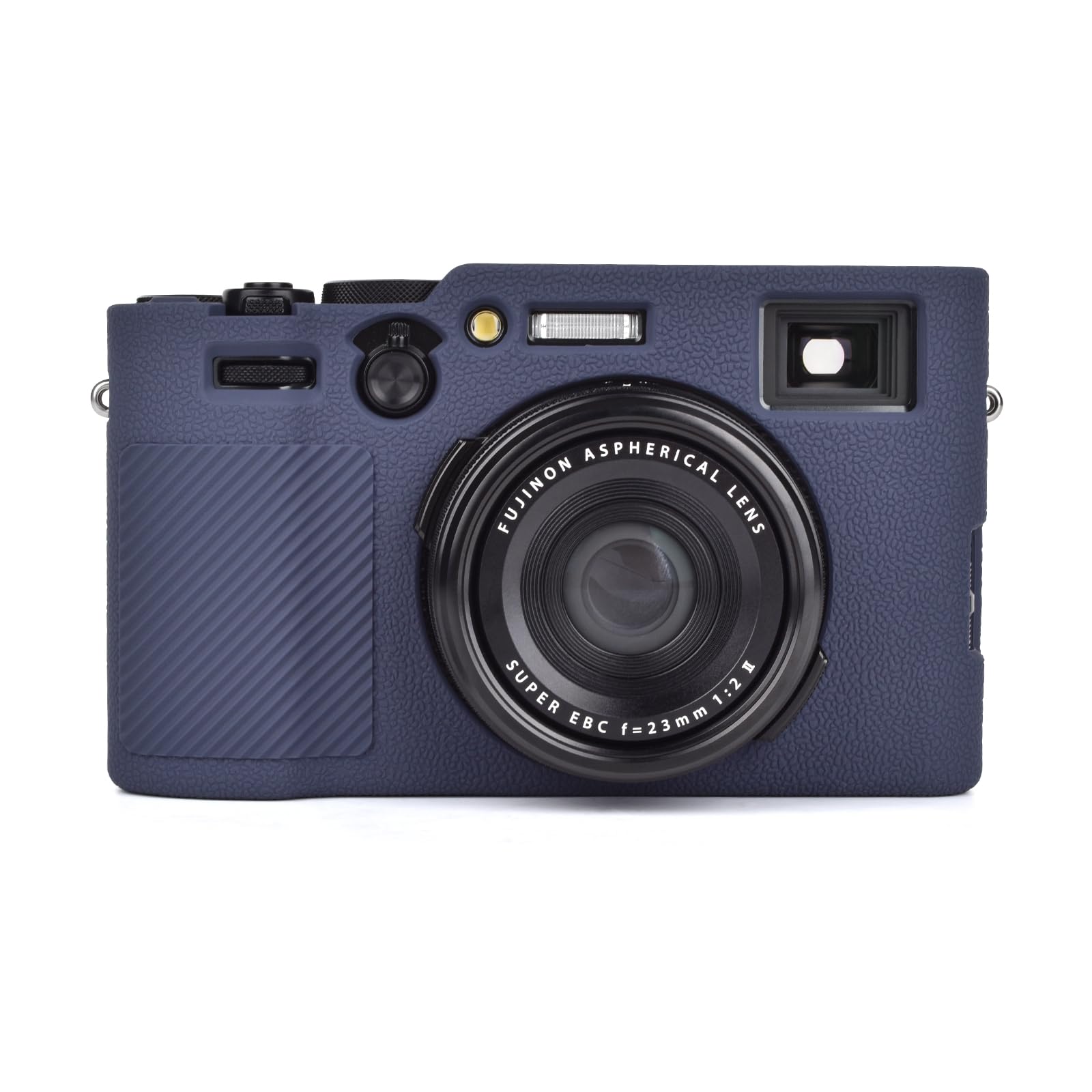 MUZIRI KINOKOO Fuji X100VI Case, Soft Silicone Sleeve Compatible for Fujifilm X100VI/Fuji X100 VI Digital Camera - Anti-Slip & Anti-Scratch X100VI Protective Cover - Dark Blue