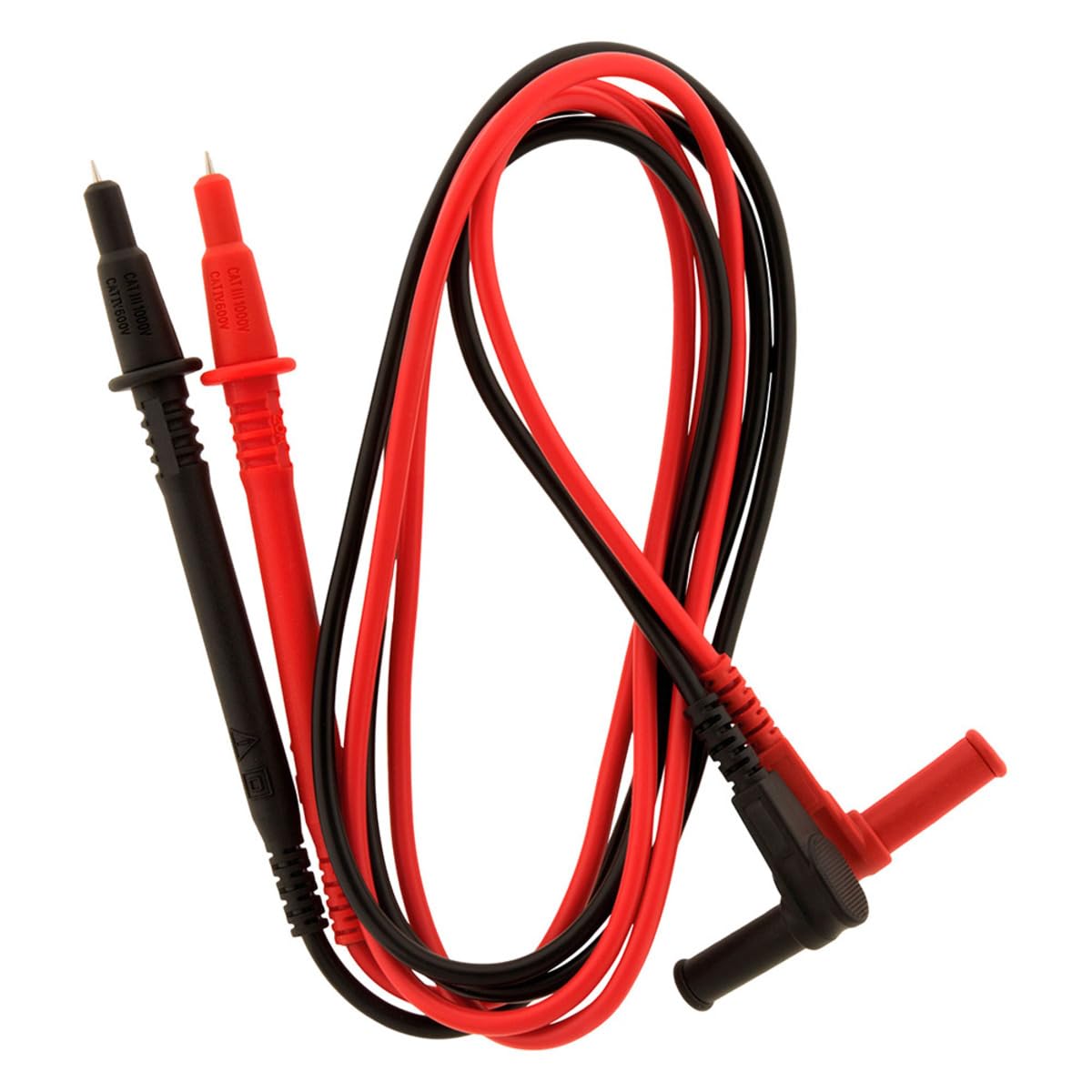 Zenitech 161161 Set of 2 Fingerboard Cords with Angled Connector Black/Red