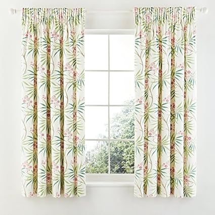 Sanderson Home Arberella Curtains Lined Sateen Rose 183 X 168
