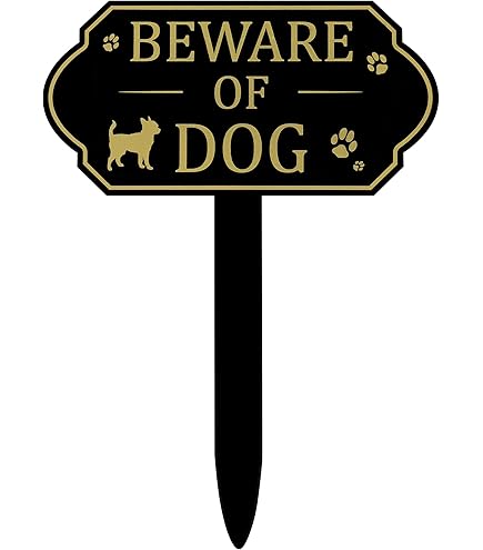 THUANCKY Panneau En étain Beware - Guard Pit Bull On Duty