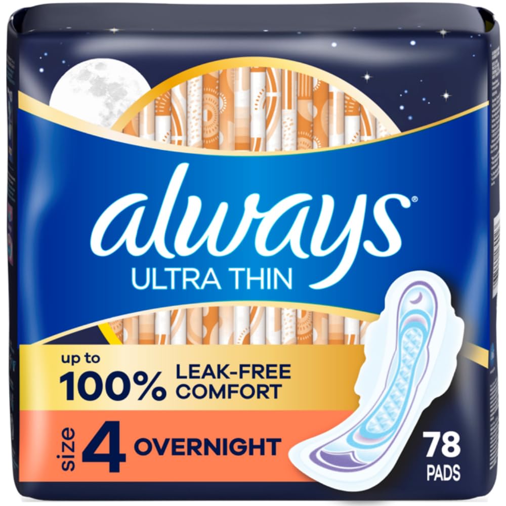 View 1 of ***MISSING PARTS***
ONLY 1 PACK*****
Always Ultra Thin Overnight Pads with Wings, Size 4, Overnight, 78 Count (3 Packs of 26)