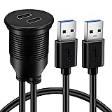 BATIGE Dual Port USB 3.0 Male to 2 Ports Type C 3.0