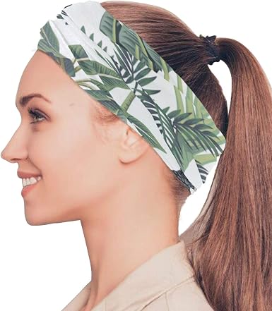 Amazon Com Danexwi Tropical Vivid Monkey Palm Tree Elastic