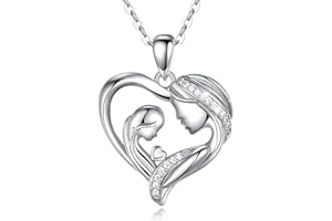 INFUSEU Sentimental Family Love Necklace for Mom Daughter, Meaningful Mother’s Day Birthday Christmas Gift for Women