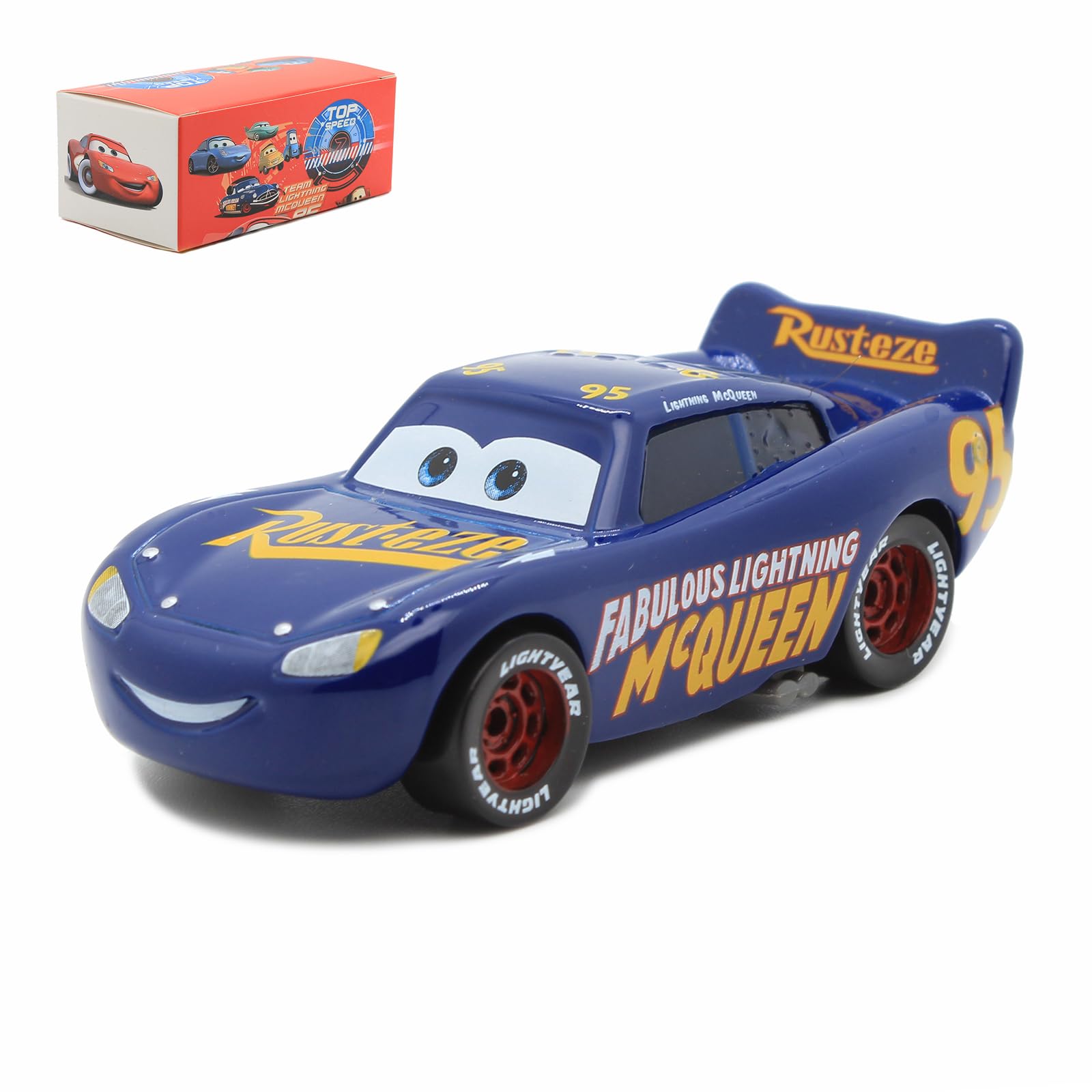 Photo 1 of IYZEVK Car 3 Toys, Car Movie, Jackson, The King, Die-cast Toy Car, for a Boy's Birthday (Blue MCQ 3)