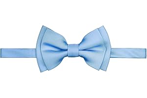 Retreez Solid Matte Color Woven Microfiber Pre-tied Boy's Bow Tie