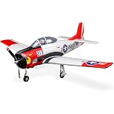 E-flite RC Airplane T-28 Trojan 1.2m BNF Basic Transmitter Battery and Charger Not Included with Smart EFL18350
