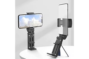 Phone Holder, 360° Rotating Adjustable Stand, Plane Phone Holder for Airplane, Travel Must Haves Stand for Desk