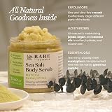 Bare Botanics Matcha Eucalyptus Sea Salt Body Scrub 24oz Natural Vegan Cruelty view 2