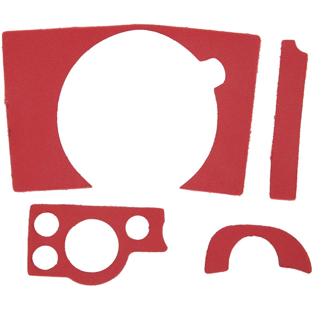 Camera Sticker,PU Leather Non-Slip Camera Cover Sticker Decal Cover Protector for Sony A7 A7R A7S Cameras,Easy to Install (Red)