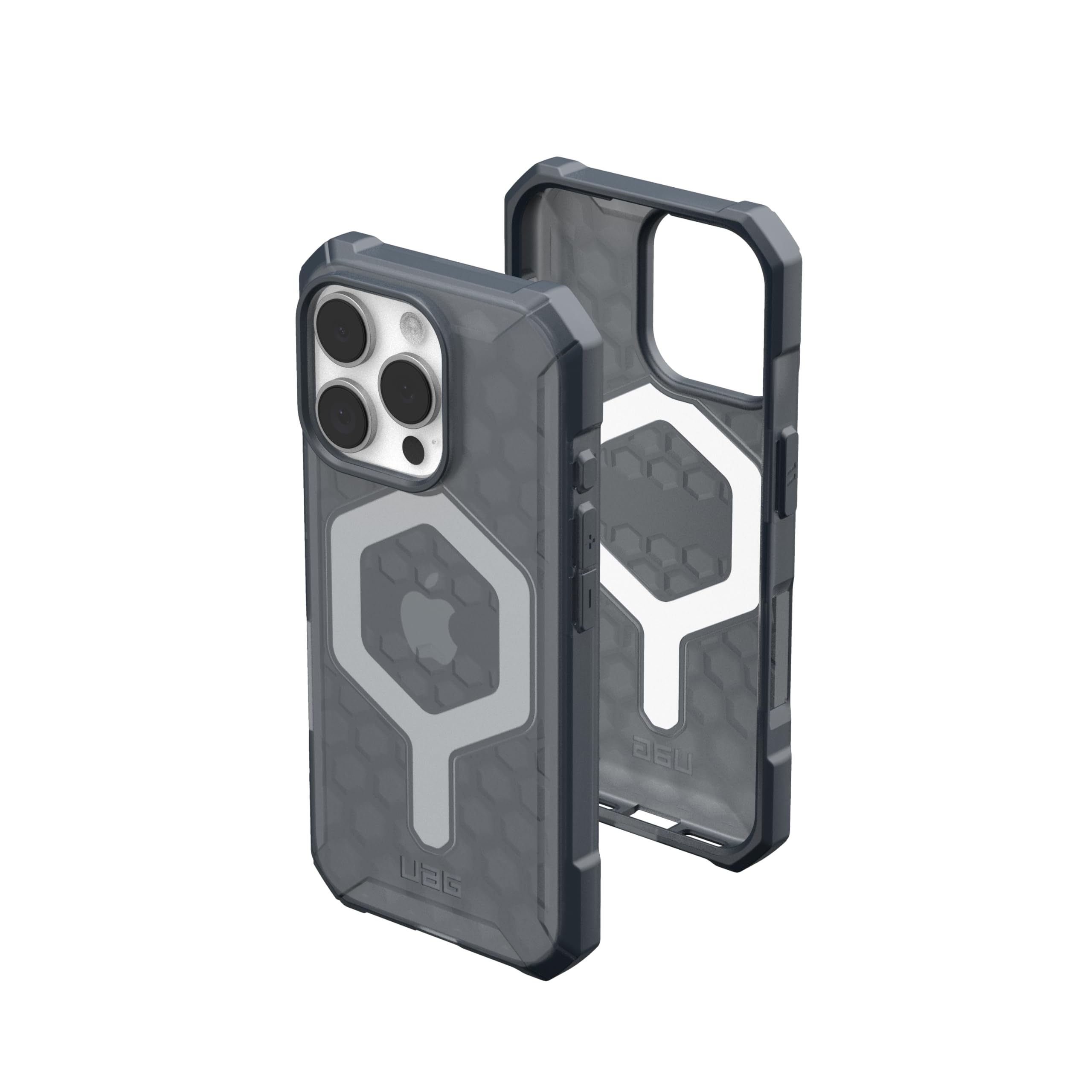 URBAN ARMOR GEAR UAG Designed for iPhone 16 Pro Case 6.3" Essential Armor - Compatible with MagSafe Charging Rugged Slim Sleek Shockproof Anti-Slip Military Grade Protective Cover, Ash