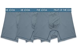 Fruit of the Loom Men's Getaway Boxer Briefs, Lightweight Breathable Fabric, Quick Dry & Odor Control