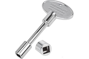 KEESHA Universal Gas Valve Key for Outdoor Indoor Gas Fireplaces and Fire Pit, Corrosion Resistant, Warp Resistant, Fits 1/4" and 5/16" Gas Valve Stems, 3 Inch