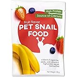Snout and Shell & Shell Vegetable Flavored Pet Land Snail Food - Tasty High-Protein, Calcium Blend for Snails, Easy Addition