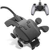IWGAME Back Paddles for PS-5 Controller, Plug and Play 4 Programmable Back Buttons, Support Turbo/ Remap/Macros/Controller Button Swap Functions, Compatible with PS-5 Console/PC/MAC, 7.2FT Wired USB Cable (Black, 7.2ft Cable)