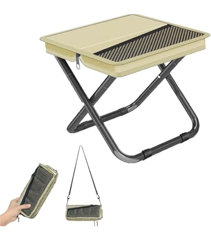 Amazon.com: Lunale Portable Ultralight Collapsible Stool,Camping