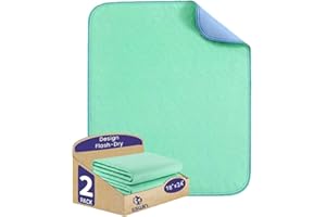 ESWIN Washable Underpads,Super Absorbency Reusable Bedwetting Incontinence Pads for Kids, Adults, Elderly, and Pets - Waterproof Protective Pad for Couch, Sofa, Floor,Bed (500 Washes)