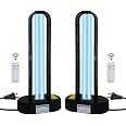 BAIMNOCM UV-C Germicidal Lamp 2 Pack - 38 Watt Disinfection Light With Remote