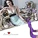 JISEN Women 20s Satin gloves Formal Bridal Banquet Party Wedding Opera Colorful Mitten 22 Inch Purple