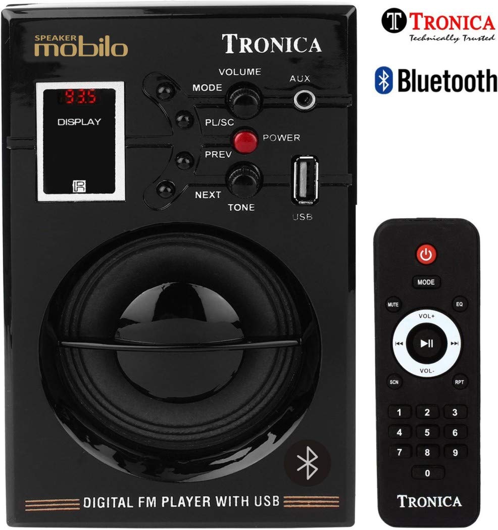 Tronica Portable Rechargable Bluetooth Speaker with: Amazon.in: Electronics