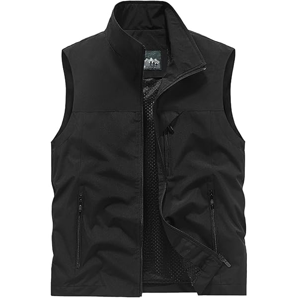 Amazon.com: Mens Full-Zip Vest Lightweight Quick Dry Outerwear