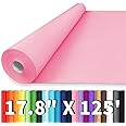 Vanhench 17.8"x1500" (125') Mother's Day Gifts Wrapping Paper Pink, Art Kraft Craft Paper for Birthday Gift Wrapping, Bouquet Flower Crafts, Poster Bulletin Board Construction