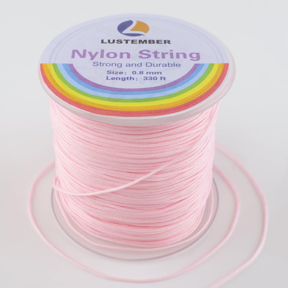 Photo 1 of 0.8mm Nylon String, Strong Bracelet String, Durable Nylon Cord for Jewelry Making, Bracelets, Beading, Necklaces, Rattail Braiding, Kumihimo, Wind Chimes, Blinds and Handicrafts